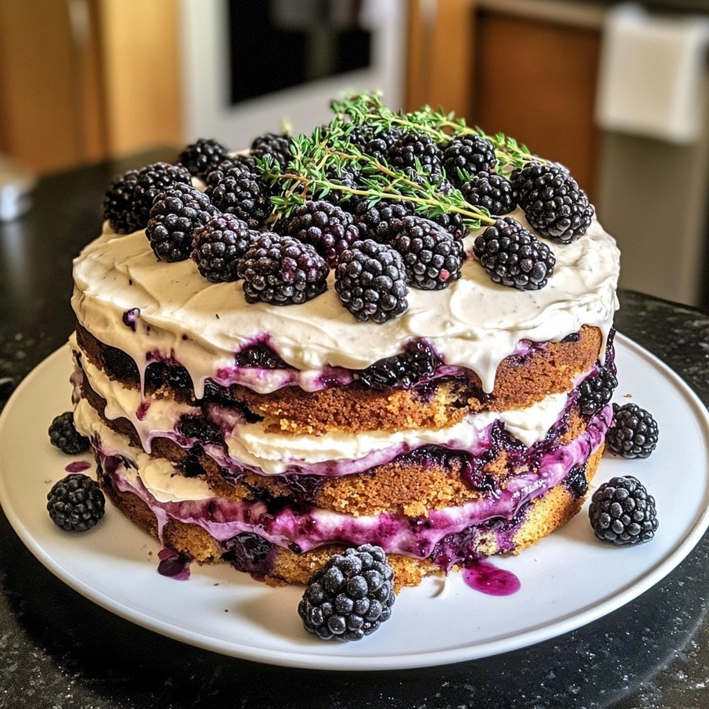 Capricorn Blackberry Thyme Cake