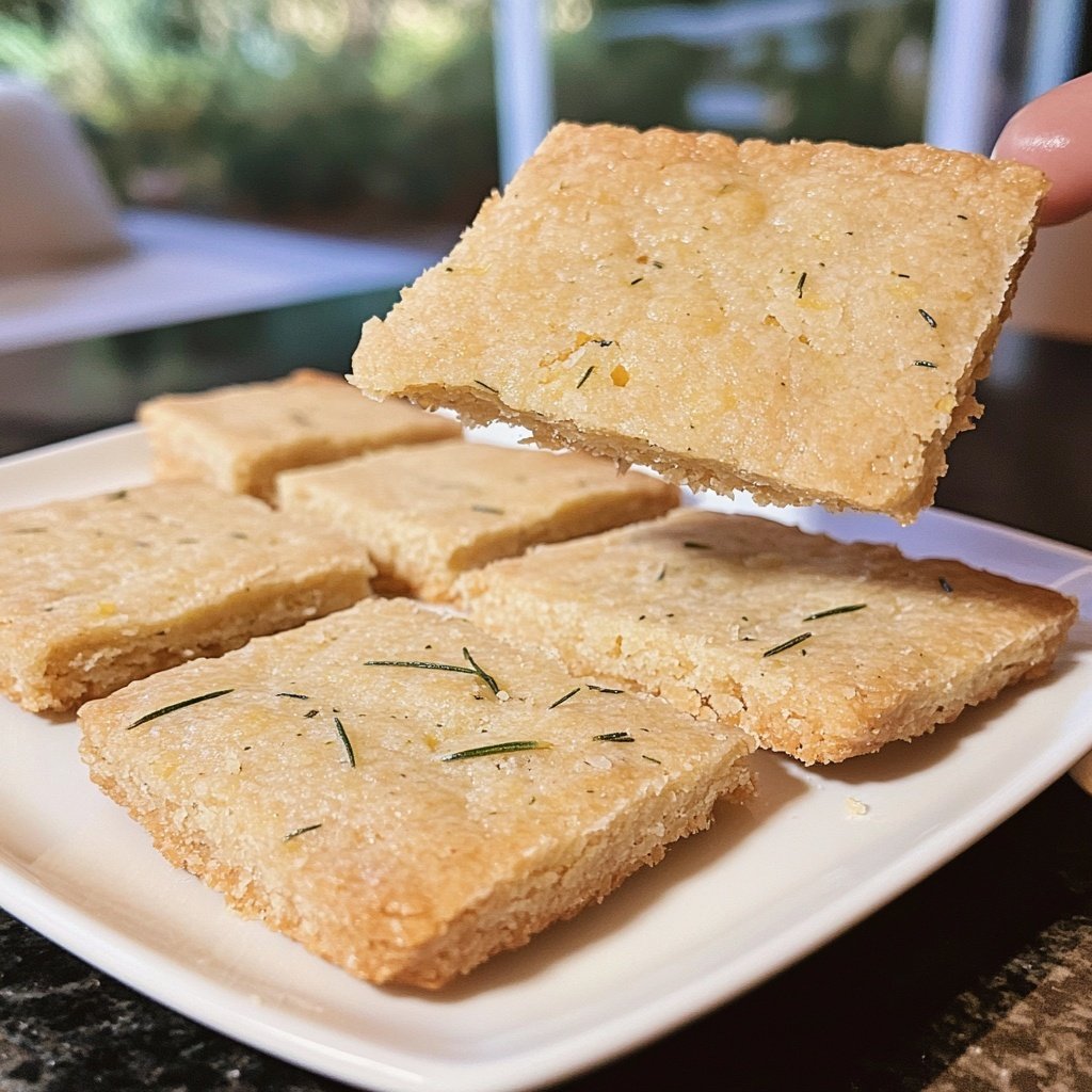 Meyer Lemon Rosemary Shortbread
