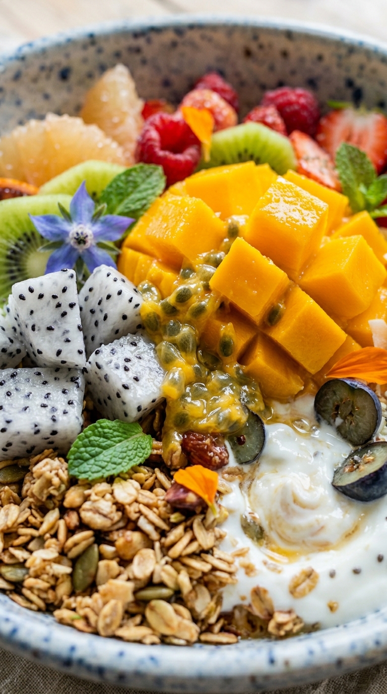 Tropical Fruit Spring Brunch Bowl