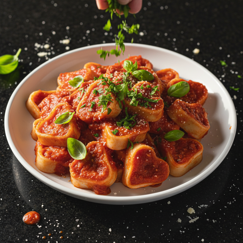 Romantic Heart-Shaped Pasta