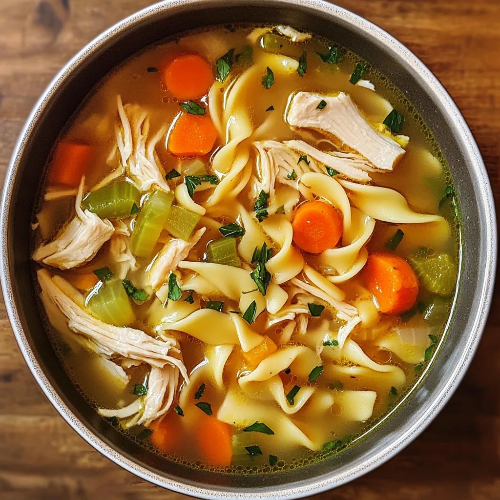 Homemade Chicken Noodle Soup in 30 Minutes