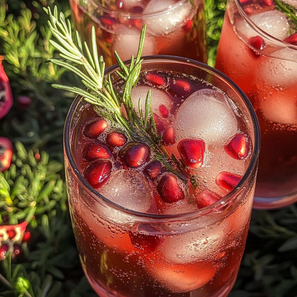 Rosemary Pomegranate Fizz