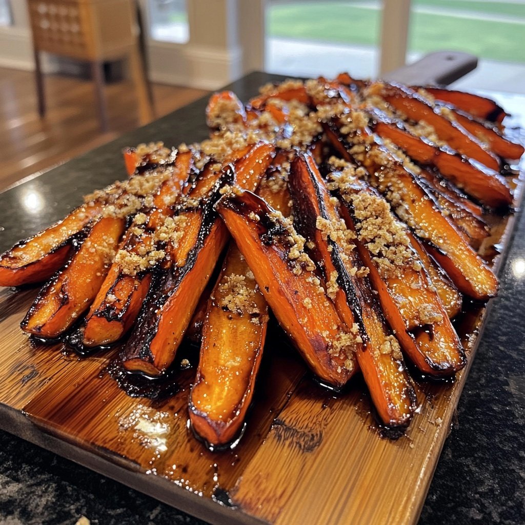 Honey Balsamic Roasted Carrots