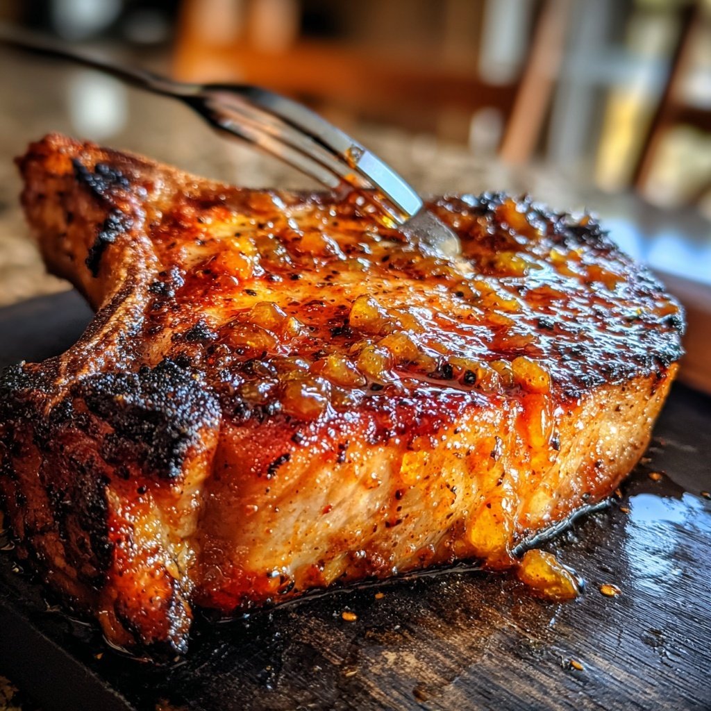 Roasted Pork Chops Applesauce Sauce