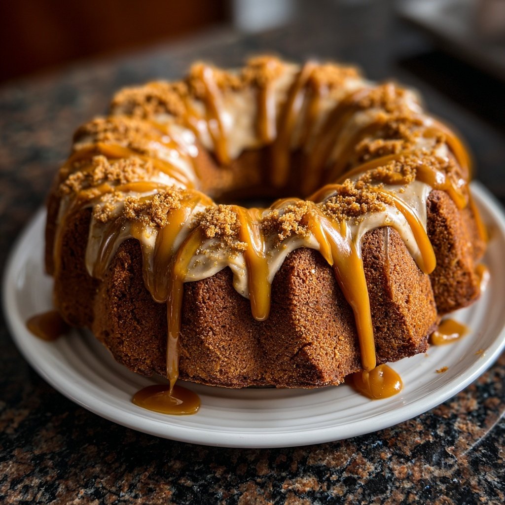 Spiced Gingerbread Cake with Caramel