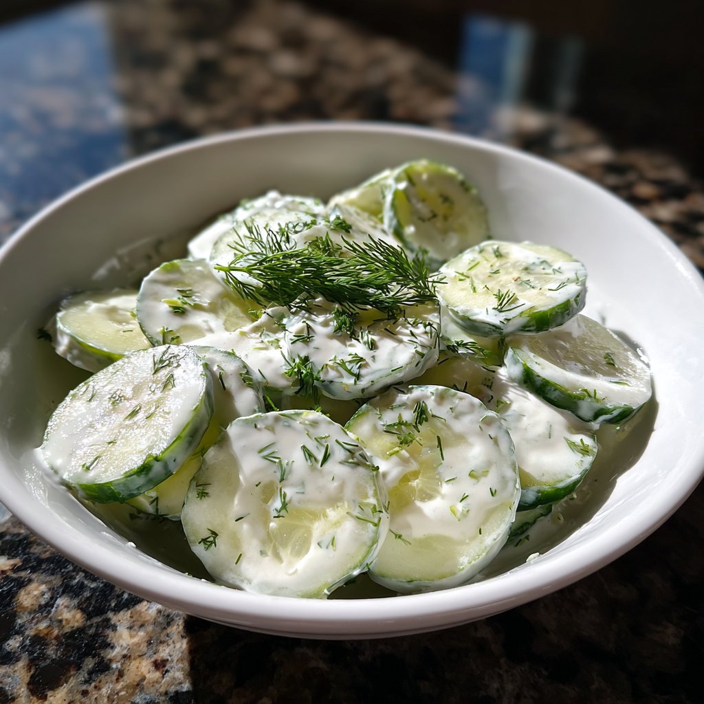 Creamy Cucumber Dill Salad