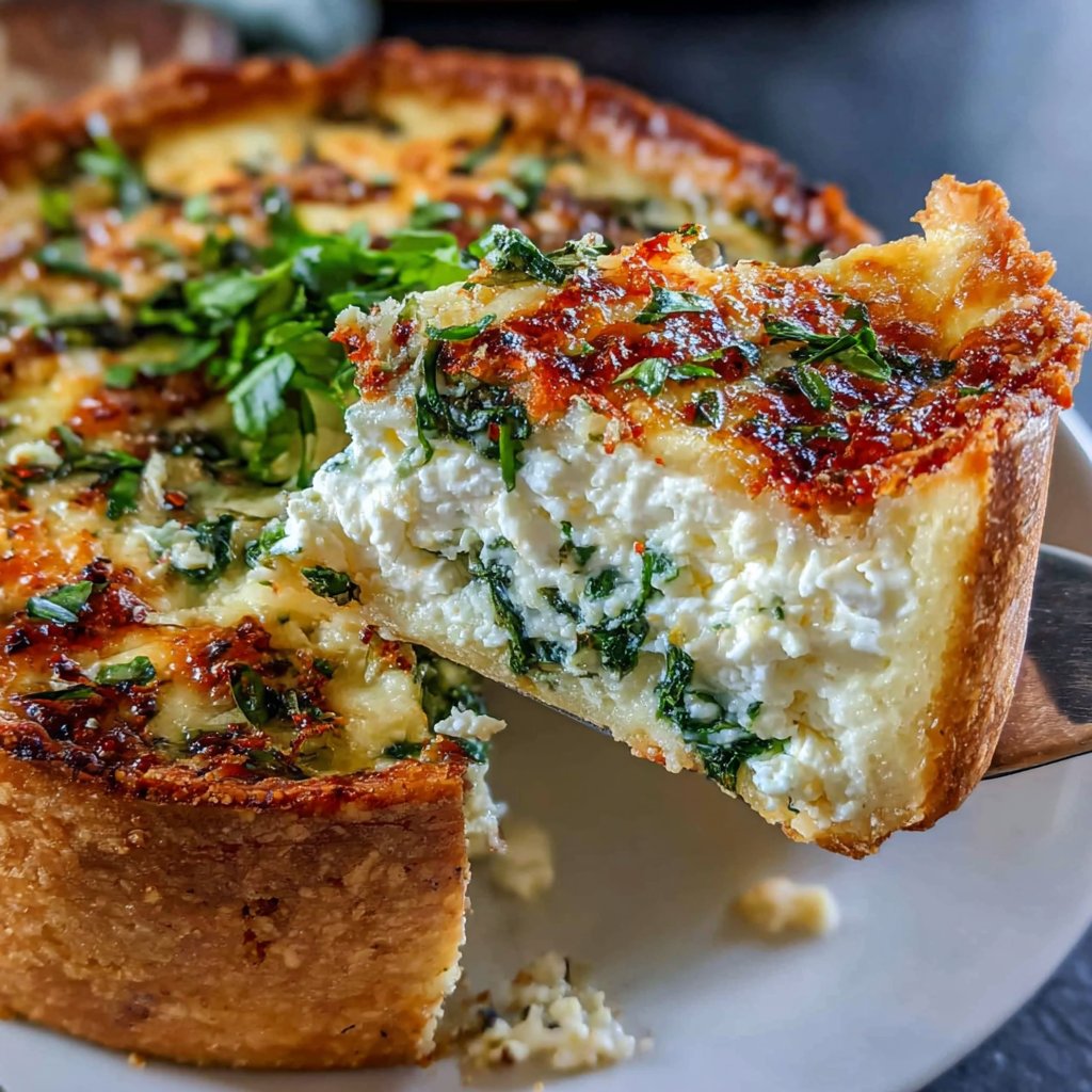 Spinach and Goat Cheese Quiche