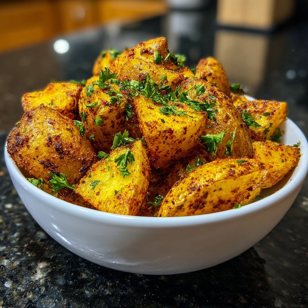 Airfryer Cajun Spiced Potatoes