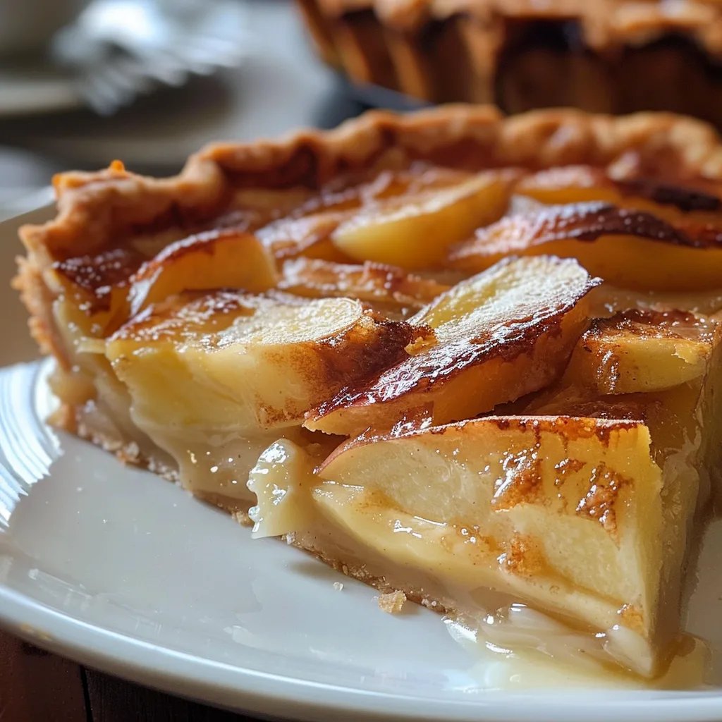 Apple Custard Impossible Pie
