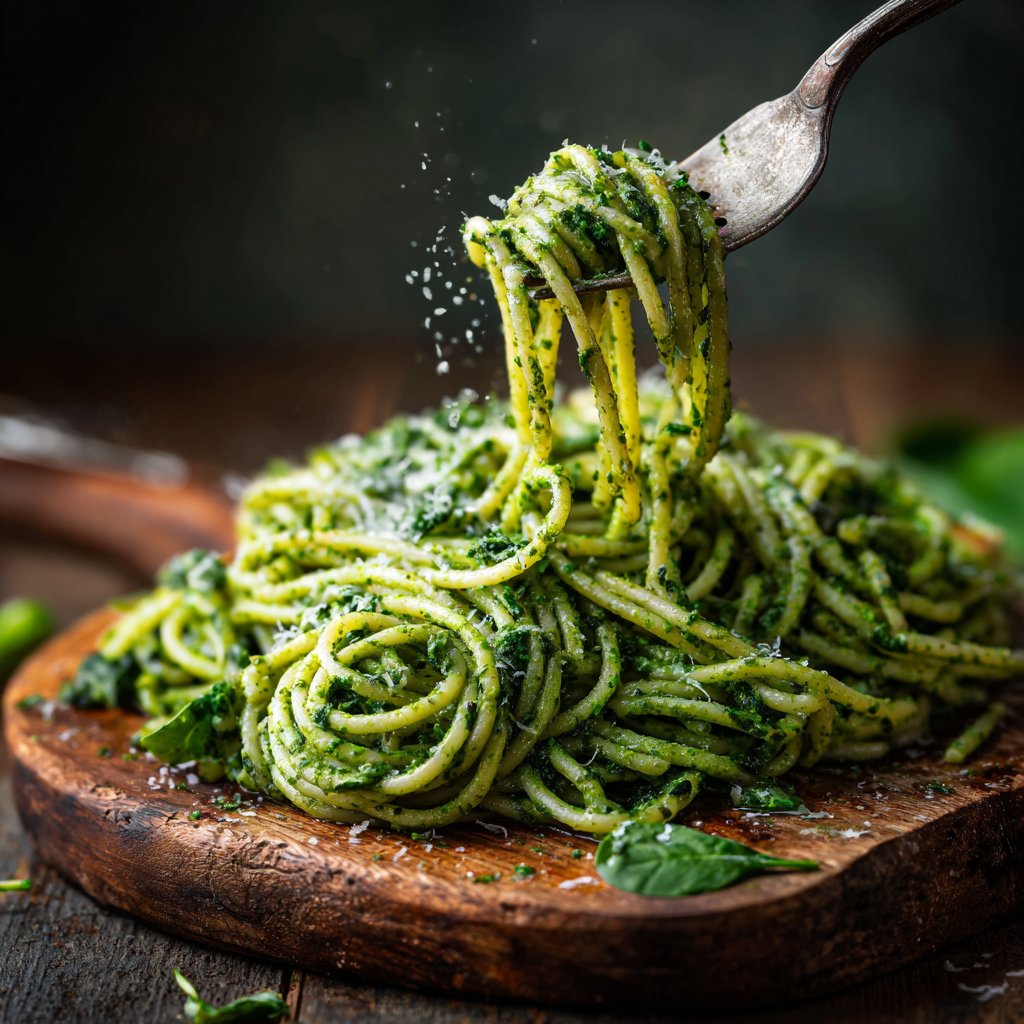 Spinach Rocket Pesto Pasta