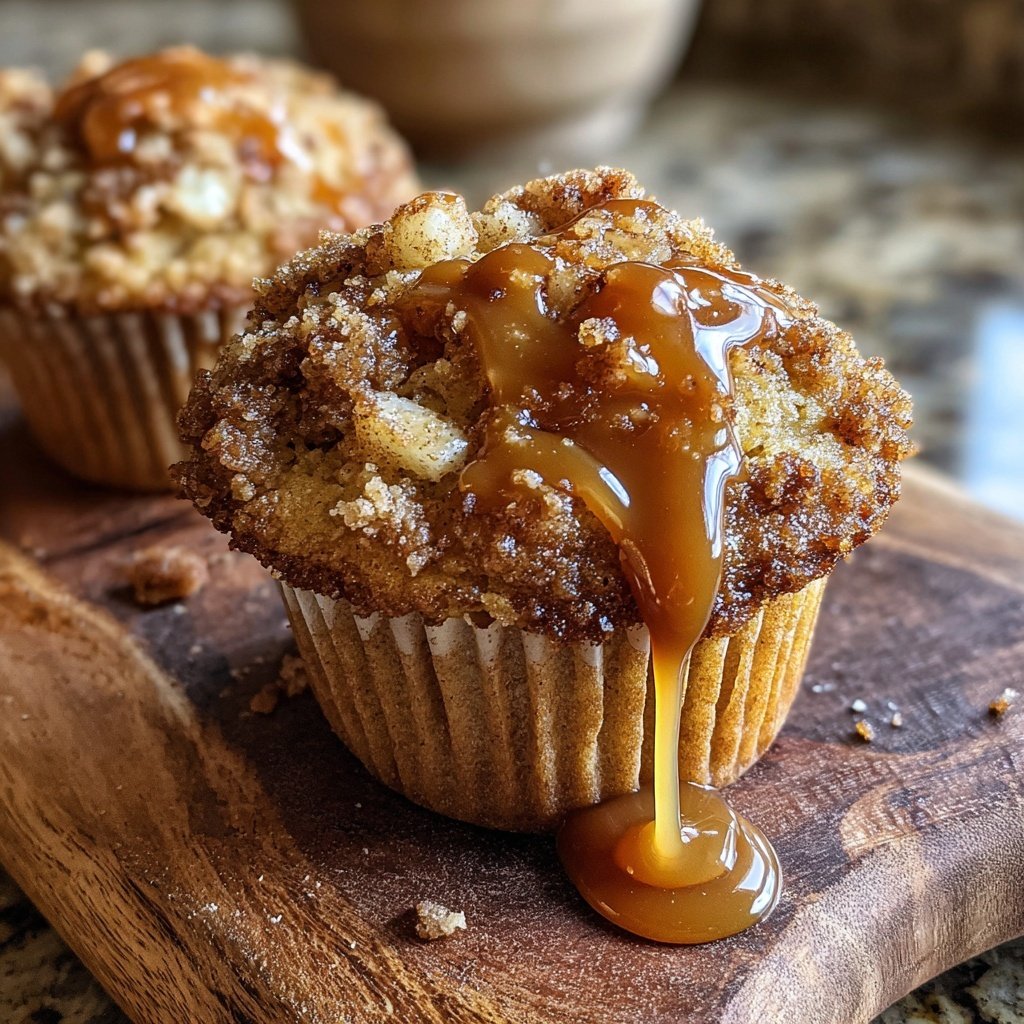 Caramel Apple Cupcake Crumble