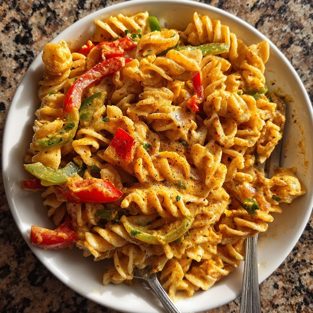 Hearty Jamaican Rasta Pasta