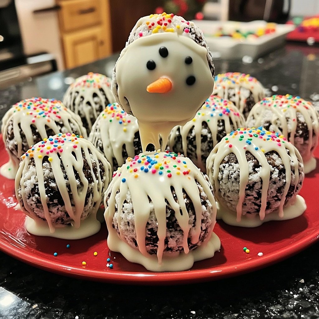 Gluten-Free Snowman Oreo Balls