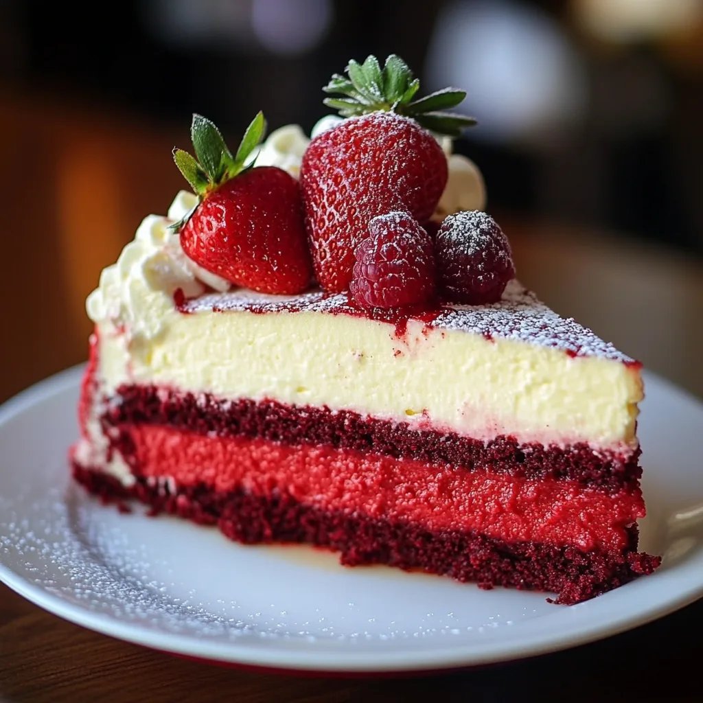 Strawberry Red Velvet Cheesecake