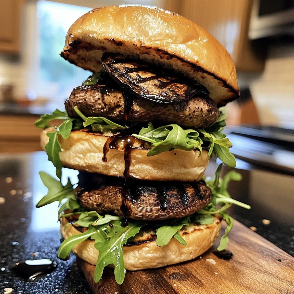 Balsamic Portobello Burgers