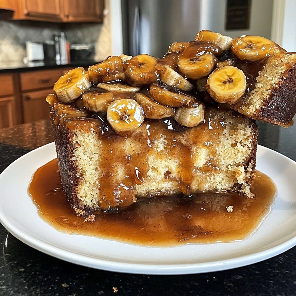 Bananas Foster with Pound Cake