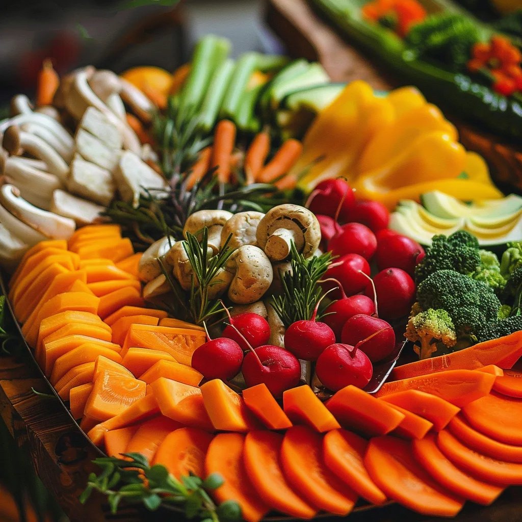 Colorful Turkey Veggie Tray