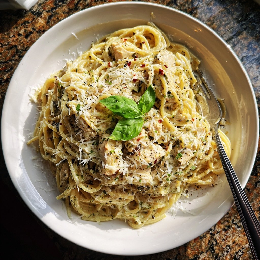 Chicken Spaghetti Comfort Classic Dinner