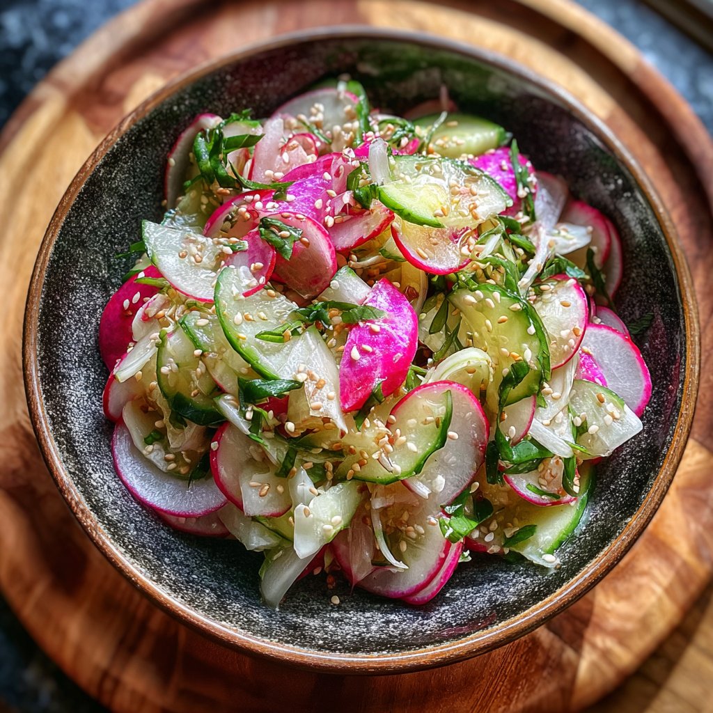 Refreshing Cucumber & Radish Slaw