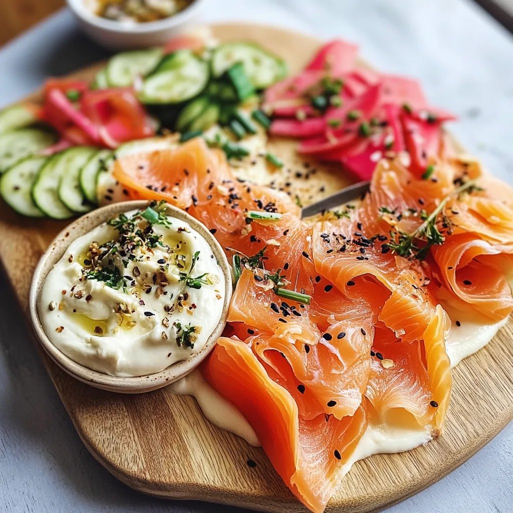 Smoked Salmon & Cream Cheese Board