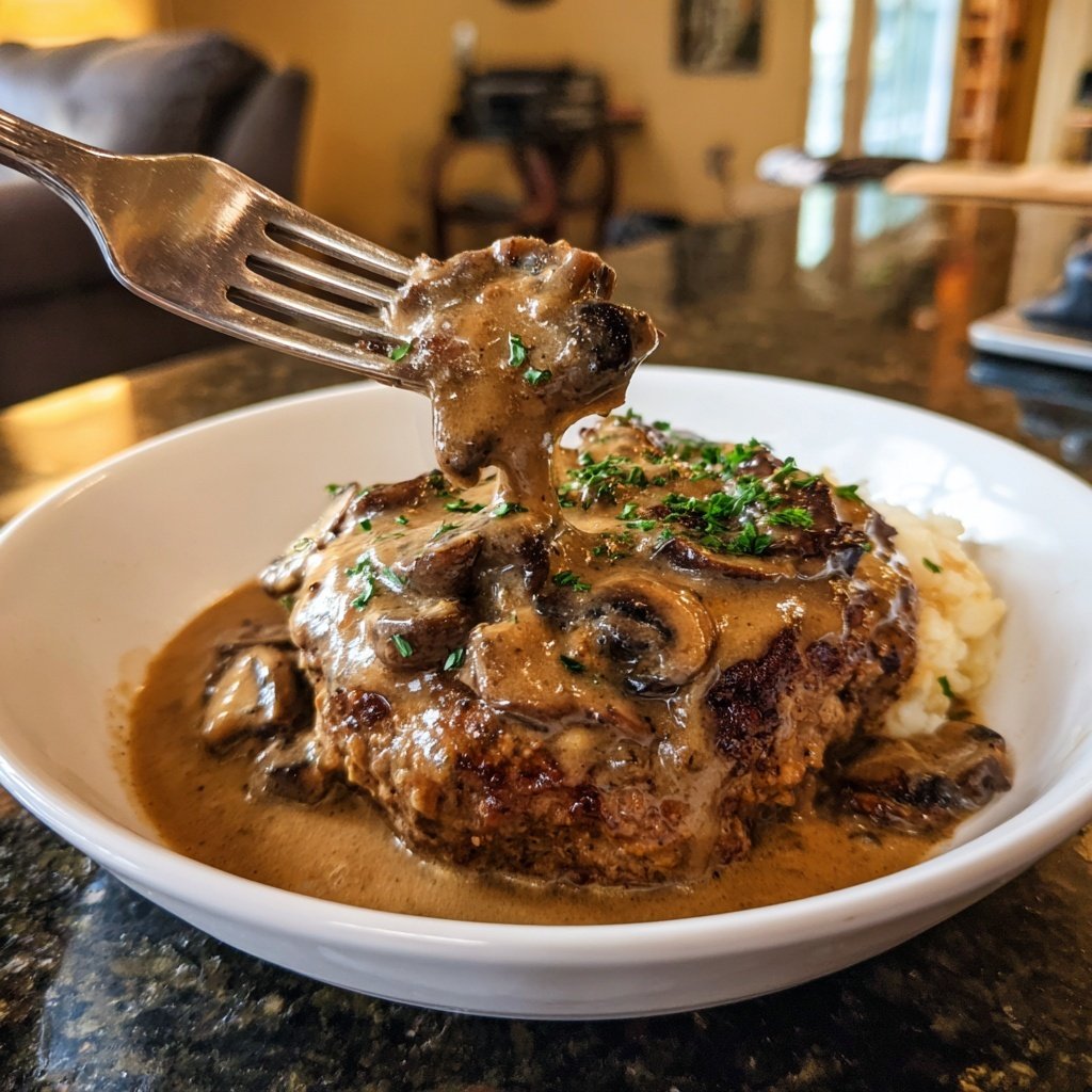 Salisbury Steak Mushroom Gravy Sauce