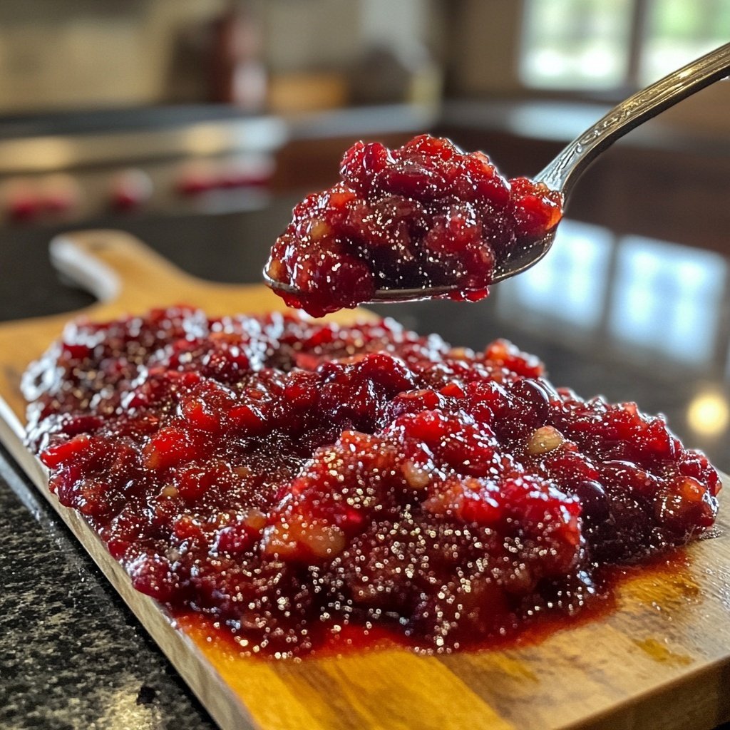 Cranberry Apple Chutney for Cheese and Roasted Meats
