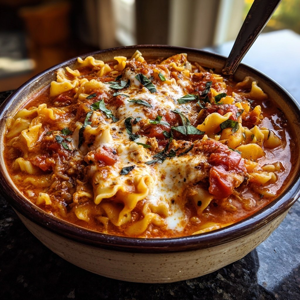 Instant Pot Lasagna Soup Comfort Food