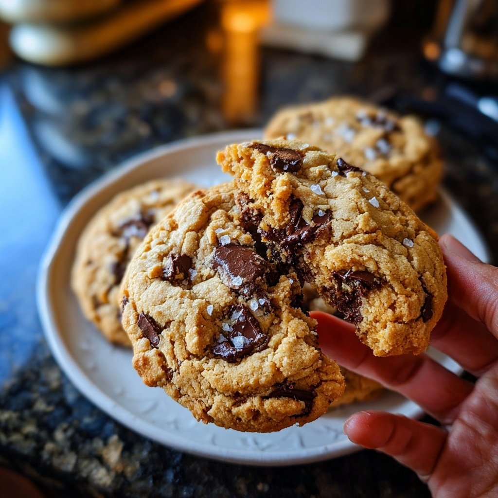 Sea Salt Brown Butter Chocolate Chip Cookies