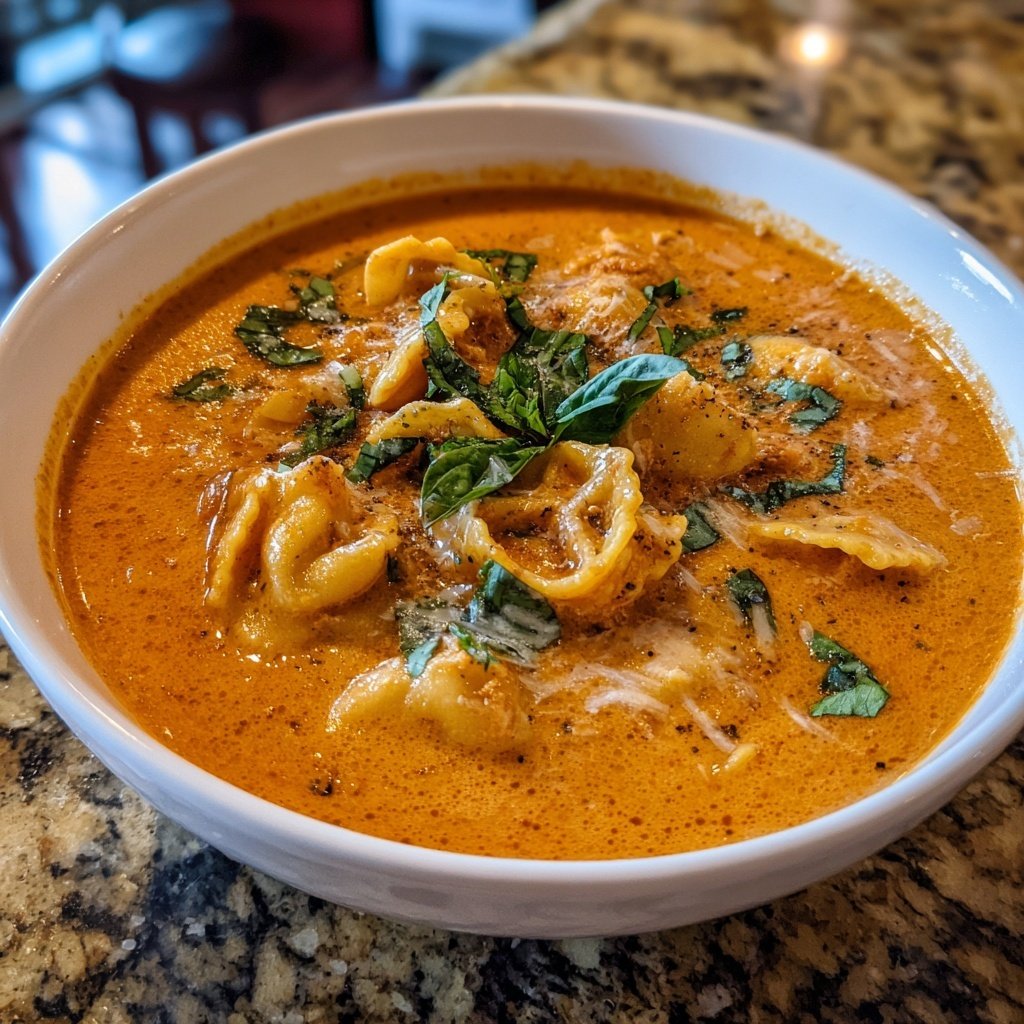 Creamy Dried Tomato Lasagna Soup