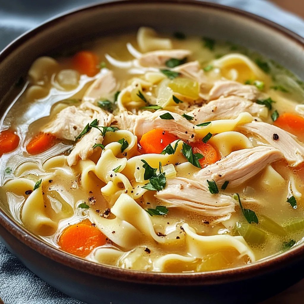 Easy Creamy Chicken Noodle Soup