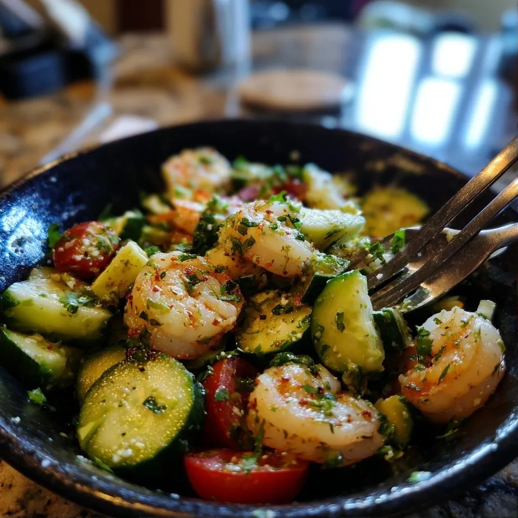 Cucumber Lime Shrimp Salad