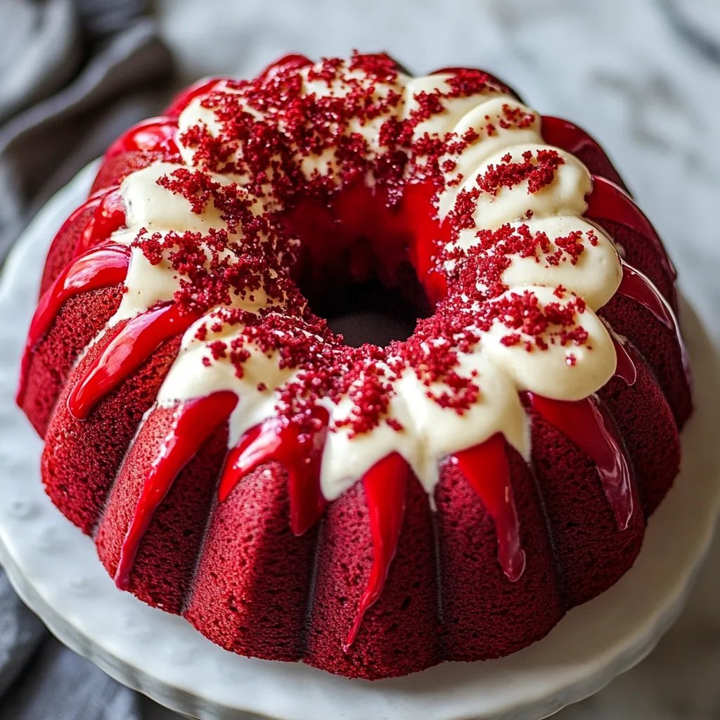 Red Velvet Cream Cheese Bundt Cake