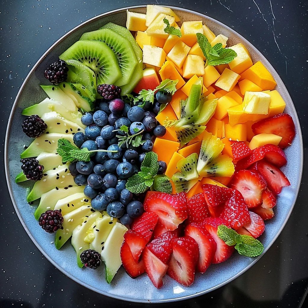 Fruit Flag and Eagle Platter