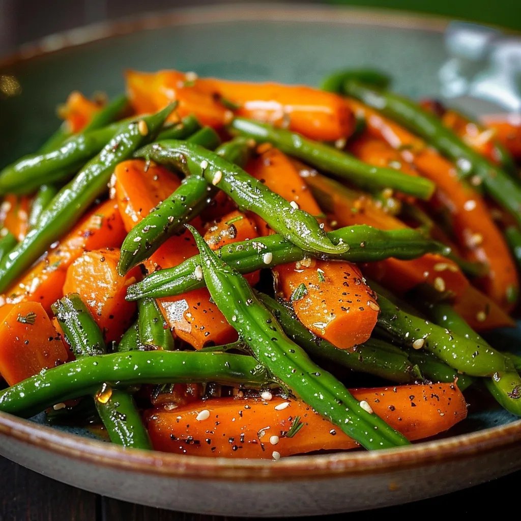 Honey Glazed Carrots & Green Beans