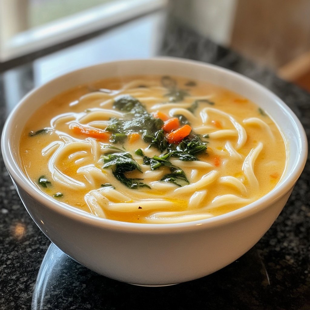 CREAMY MISO UDON SOUP