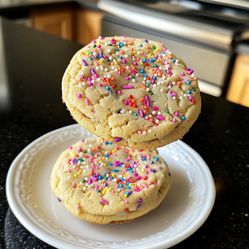 Tender Butter Cookies with Colorful Sprinkles